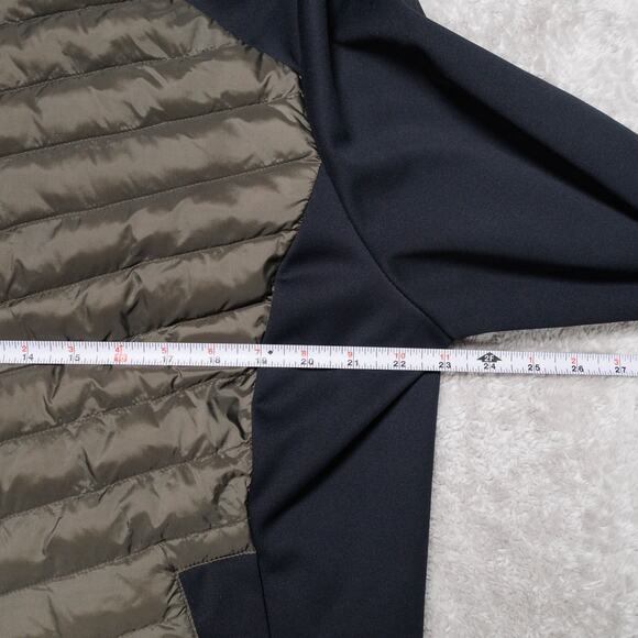 32 Degrees Heat Olive Green Black Mixed Media Full Zip Jacket Womens Size XXL - Picture 5 of 14